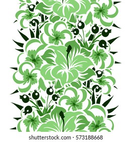 Abstract elegance seamless pattern with floral background