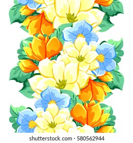 Abstract elegance seamless pattern with floral background Abstract elegance seamless pattern with floral background