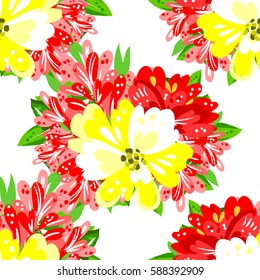 Abstract elegance seamless pattern with floral background Abstract elegance seamless pattern with floral background