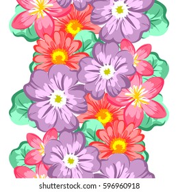 Abstract elegance seamless pattern with floral background