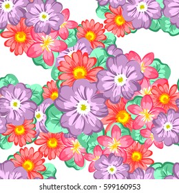 Abstract elegance seamless pattern with floral background