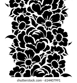 Abstract elegance seamless pattern with floral background