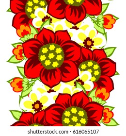Abstract elegance seamless pattern with floral background
