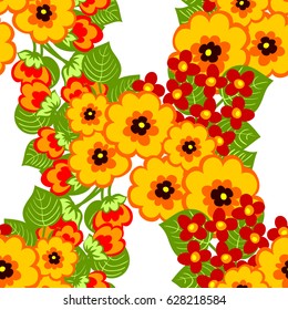 Abstract elegance seamless pattern with floral background