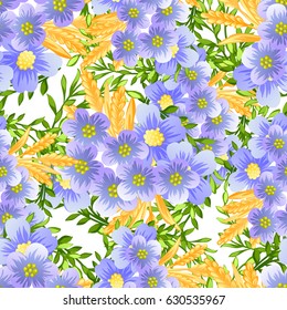 Abstract elegance seamless pattern with floral background