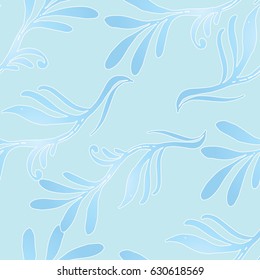 Abstract elegance seamless pattern with floral background
