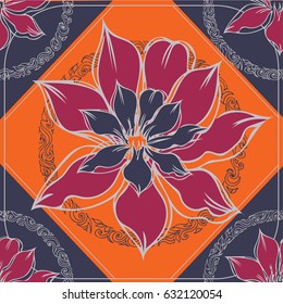 Abstract elegance seamless pattern with floral background
