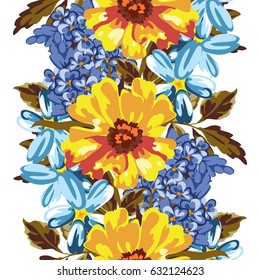 Abstract elegance seamless pattern with floral background