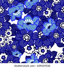 Abstract elegance seamless pattern with floral background