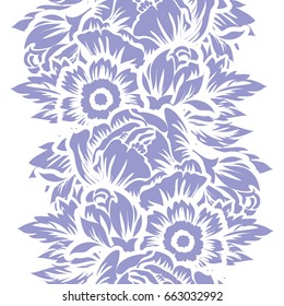 Abstract elegance seamless pattern with floral background