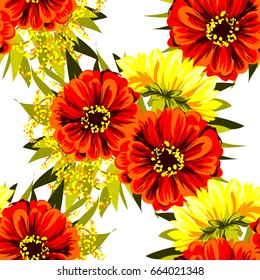 Abstract elegance seamless pattern with floral background Abstract elegance seamless pattern with floral background