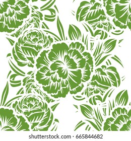 Abstract elegance seamless pattern with floral background
