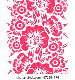 Abstract elegance seamless pattern with floral background
