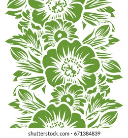 Abstract elegance seamless pattern with floral background