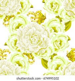 Abstract elegance seamless pattern with floral background