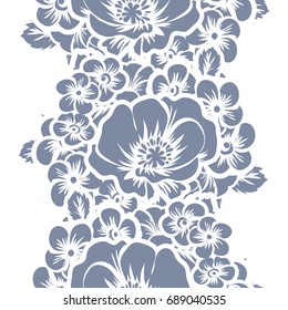 Abstract elegance seamless pattern with floral background