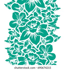 Abstract elegance seamless pattern with floral background