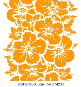 Abstract elegance seamless pattern with floral background