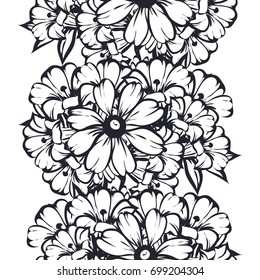 Abstract elegance seamless pattern with floral background