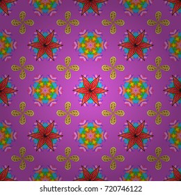 Abstract elegance seamless pattern with floral background. Vector Nice fabric pattern.