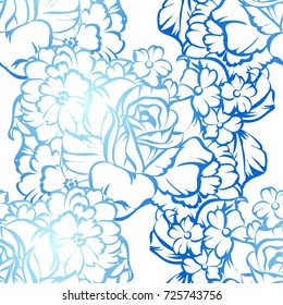 Abstract elegance seamless pattern with floral background