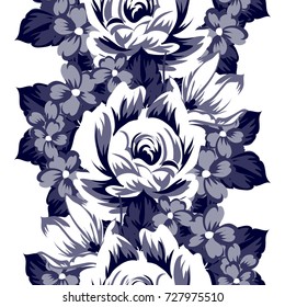 Abstract elegance seamless pattern with floral background