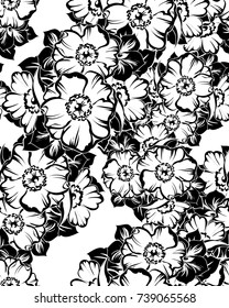 Abstract elegance seamless pattern with floral background