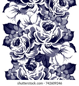 Abstract elegance seamless pattern with floral background