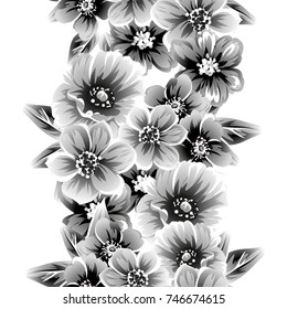 Abstract elegance seamless pattern with floral background