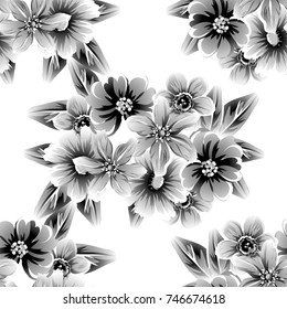 Abstract elegance seamless pattern with floral background Abstract elegance seamless pattern with floral background