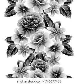 Abstract elegance seamless pattern with floral background