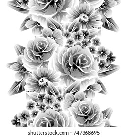 Abstract elegance seamless pattern with floral background Abstract elegance seamless pattern with floral background