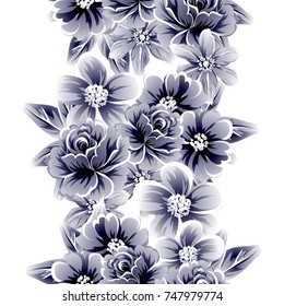 Abstract elegance seamless pattern with floral background