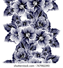 Abstract elegance seamless pattern with floral background