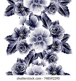 Abstract elegance seamless pattern with floral background Abstract elegance seamless pattern with floral background