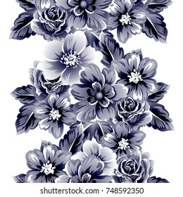 Abstract elegance seamless pattern with floral background