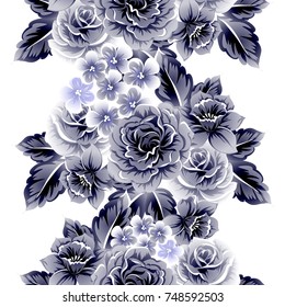 Abstract elegance seamless pattern with floral background