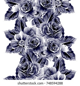 Abstract elegance seamless pattern with floral background