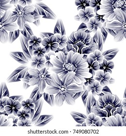 Abstract elegance seamless pattern with floral background