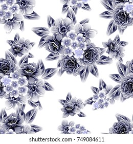 Abstract elegance seamless pattern with floral background