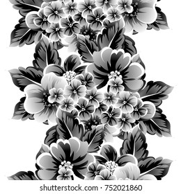 Abstract elegance seamless pattern with floral background