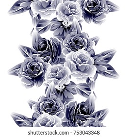 Abstract elegance seamless pattern with floral background