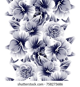 Abstract elegance seamless pattern with floral background