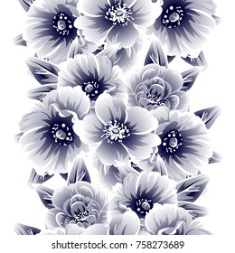 Abstract elegance seamless pattern with floral background