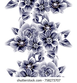 Abstract elegance seamless pattern with floral background