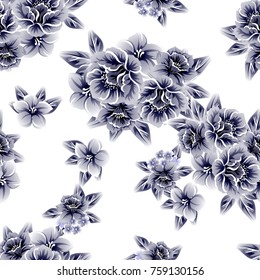 Abstract elegance seamless pattern with floral background