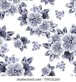 Abstract elegance seamless pattern with floral background