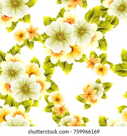 Abstract elegance seamless pattern with floral background