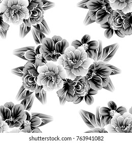 Abstract elegance seamless pattern with floral background