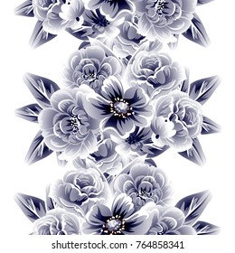 Abstract elegance seamless pattern with floral background
